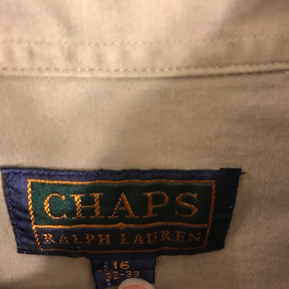 Chaps polo shirt 100% cotton size 32-33 - Picture 3 of 6